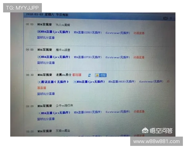 NBA最新高清直播源免费获取与稳定观看指南